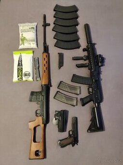 Airsoft výbava - AK105/SVD/1911