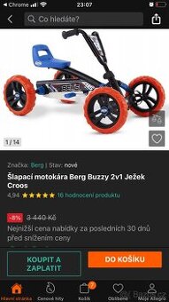 dětská čtyřkolka šlapací BERGH