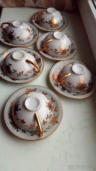 Krásně zdobená PŘEDVÁLEČNÁ ČAJOVÁ SOUPRAVA