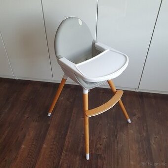 Jídelní židlička Kinderkraft, Fini Grey