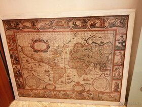 Obraz starobylá mapa světa
