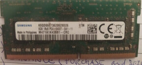 Prodám paměťový 8 GB modul DDR4 mini - SDRAM