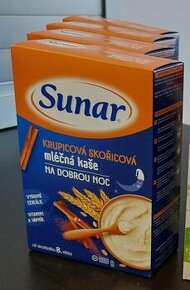 Sunar - Krupicová skořicová mléčná kaše od 8 měsíců