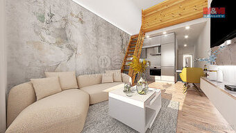 Prodej apartmánu s galerií 2+kk, 44 m², Svratouch