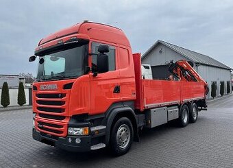 Scania R450 6x2 - valník s hydraulickou rukou