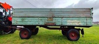 Vlek za traktor - 5t - sklápěcí - dvou píst