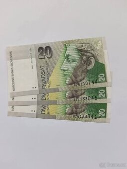 20 Sk 1993 série B UNC stav - 1