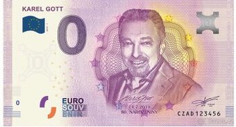 Bankovka Karel Gott 0 Euro Souvenir