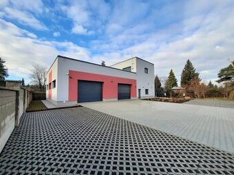 novostavba autoservisu s bytem a pozemkem, Kralupy n.V.