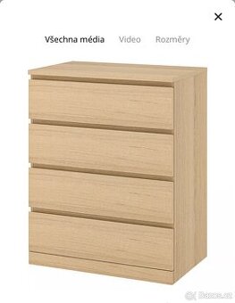 Komoda IKEA 4 supliky