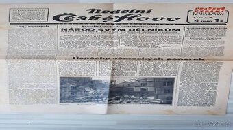 Ceske Slovo a Narodni Politika unor 1945 pro sberatele - 1