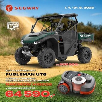 MEGAAKCE SEGWAY UT6 EPS, T1B, + SEKAČKA A PŘÍSLUŠENSTVÍ