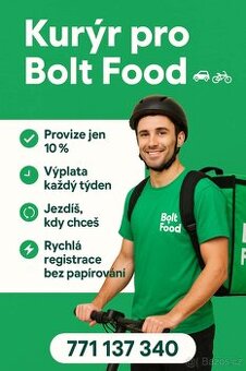 🚗HLEDÁME KURÝRY PRO BOLT FOOD 🛵
