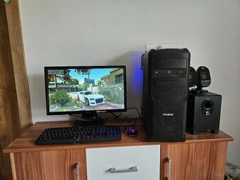 Herní pc i5-7500 ddr4 8gb GK 4gb ssd 480gb lcd 22" GTA5