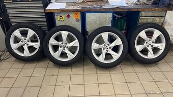 Škoda volans alu disky +goodyear R17 5x100 205/55 JAKO NOVÉ