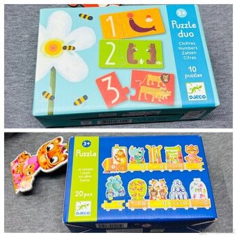 TOP stav - 2x puzzle Djeco: Duo Numbers+Je compte