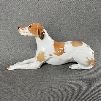 XL Soška Lovecký pes, D 30 cm, LFZ Lomonosov