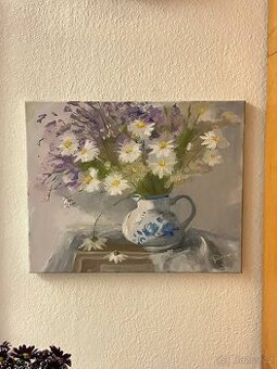 olejomalba "Kytice divokých květin"