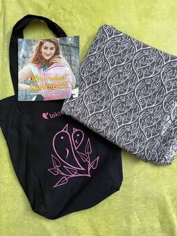 Merino šátek Loktu She Bird Garden Onyx - vel. 6