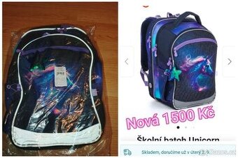 Školní nová aktovka Topgal jednorožec