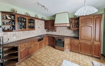 Rustikální dubová linka se spotřebiči,6524