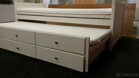 Ikea Hemnes dřevěná rozkládací postel prodáno