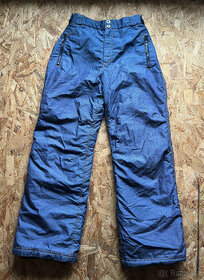 Lyžařské kalhoty / oteplovačky džínové barvy - 1