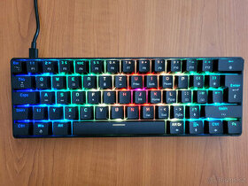 Herní mechanická klávesnice ZIYOU LANG T60 RGB 60% UK layout