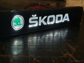 Logo Škoda podsvícené LED