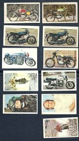 Vkladané obrázky Motospirnt a Autosprint zo žuvačiek 1975 - 1