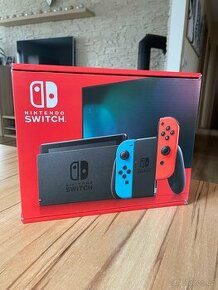 Nintendo Switch - Neon Red&Blue Joy-Con + záruka
