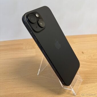iPhone 15 128GB, černý, eSIM (12 měsíců záruka)