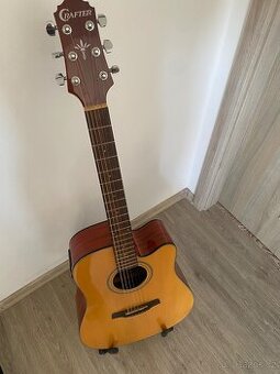 Elektroakustická kytara Crafter HDC-24EQ/NT + stojan + náhra