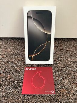 Nerozbaleny Apple iPhone 16 Pro 256gb Natural Titanium. CZ.