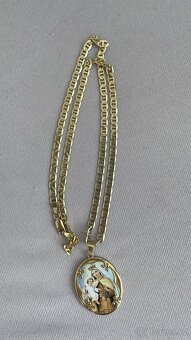 Zlatý řetízek s madonkou 585 - 1
