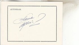 Autogram Stanislav Hložek zpěvák