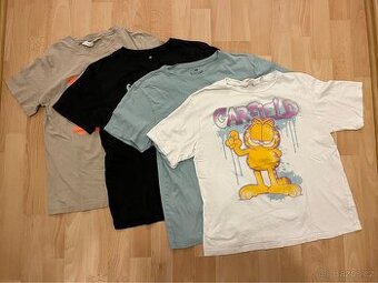 4x triko, tričko s kr. rukávem H&M vel. 146/152