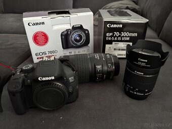 Fotoaparát Canon EOS 700D Objektiv ef 70-300mm f/4-5.6 IS U