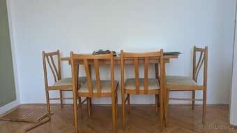 Skříň, stůl , 4 židle, TV stolek - 1