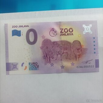 0 euro souvenír Zoo Jihlava rok 2021