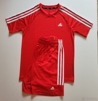 Dres komplet zn. Adidas vel. 152 červený