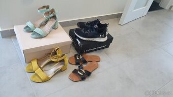 Výprodej 4 páry bot 37 Tamaris, Under Armour, Dee Zee...