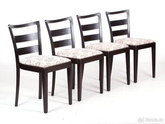 Přečalouněn jídelní židle TON, 4 kusy.