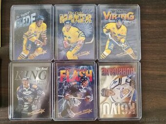 Predám hokejové kartičky repre. (Wien96, Globe95, Semic95..)