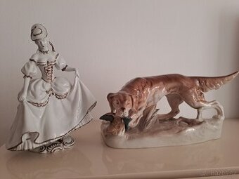 Royal Dux-Isis+ pes.