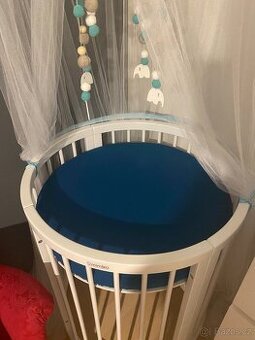 Dětská oválná rostoucí postýlka MIMIKO 9v1