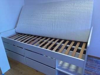 IKEA postel s šuplíky 90 × 200 cm