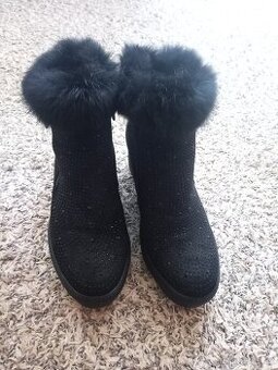 Zimní boty s kamínky