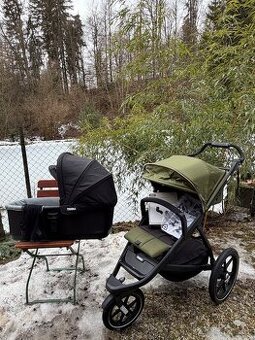 Thule Urban Glide 2 + korbička – skvělý stav, po jednom dítě