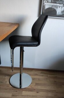 barová židle chrom/kůže - nepoškozené